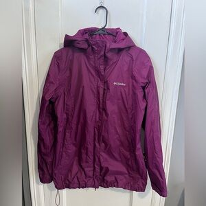 Columbia Rain Jacket- Omi-Tech- Magenta- Large
